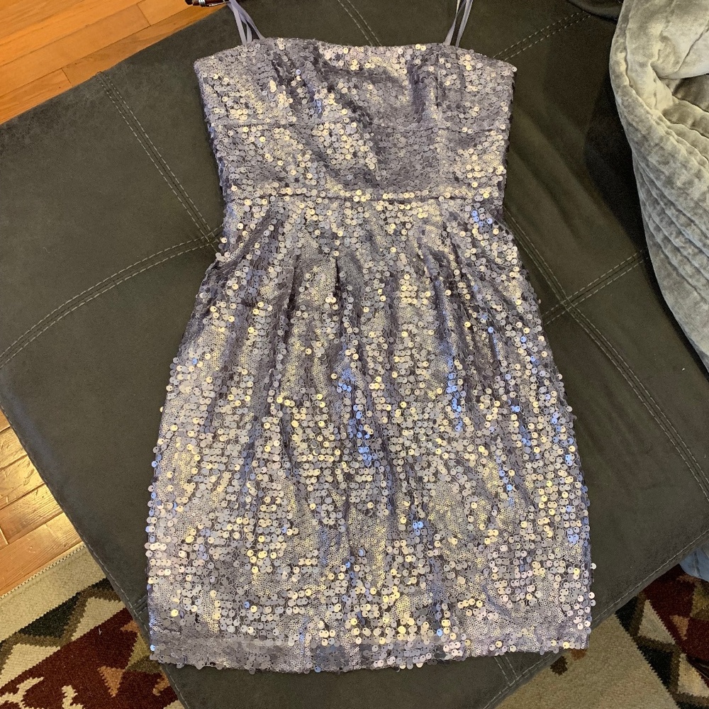 BCBG Sequined Lavender Cocktail Dress, size 4